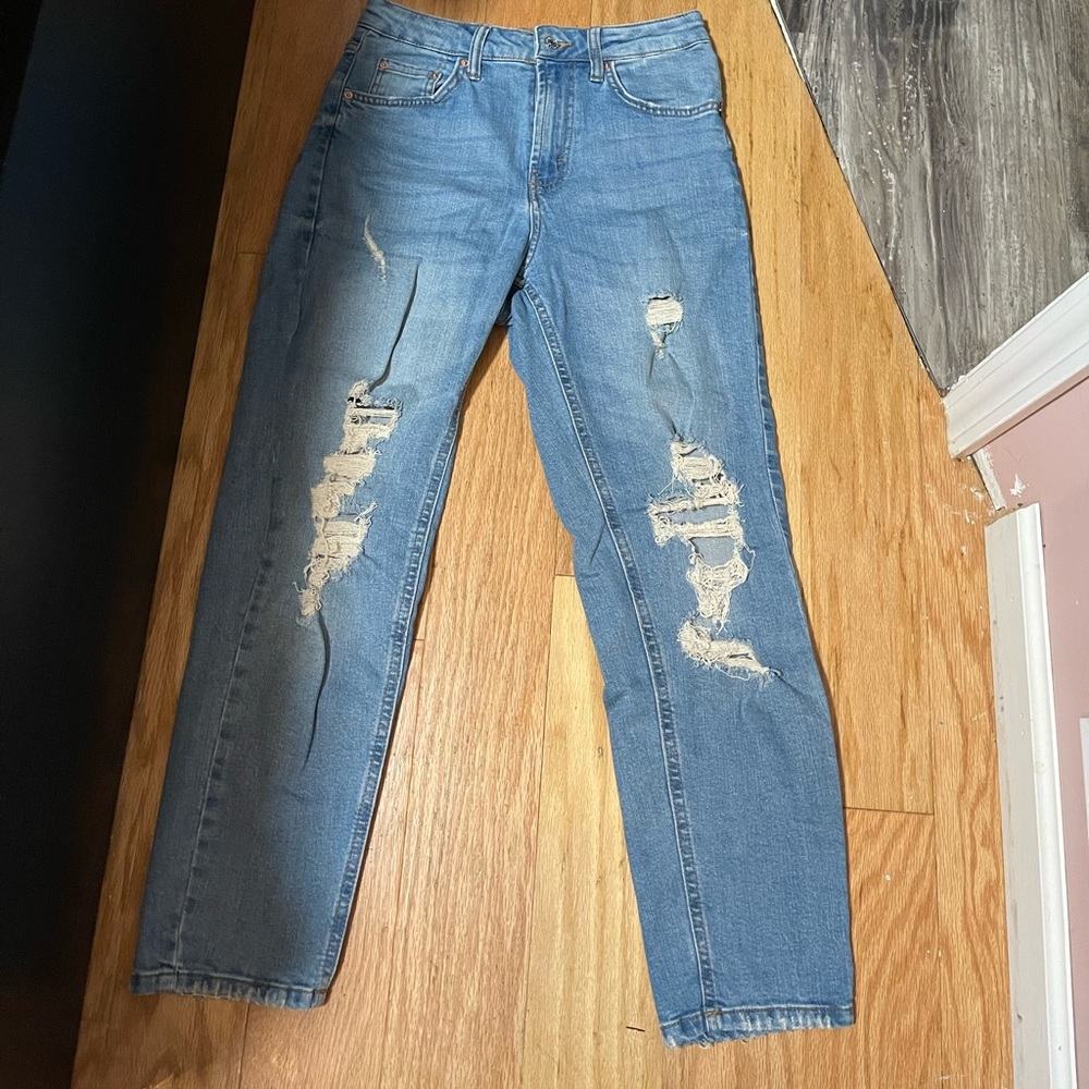 Wild Fable high rise ripped mom jeans